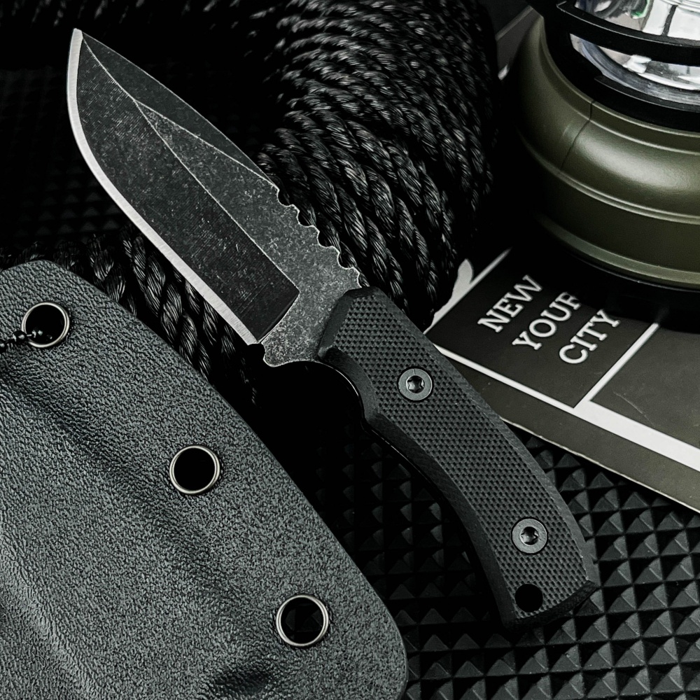 Edc Carry Fixed Blade Knife - High Hardness Compact Fixed Blade Knife