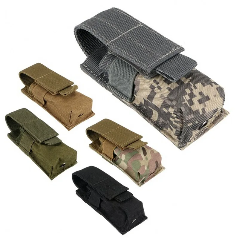 Edc Carry Flashlight - Molle Tactical M5 Flashlight Pouch 9MM