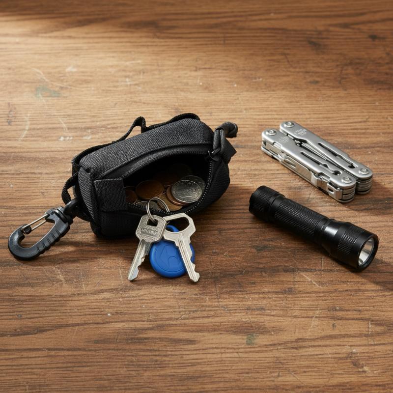 Outdoor EDC Pouch, Zipper Key  - مراجعة Edc Carry Items وسعره