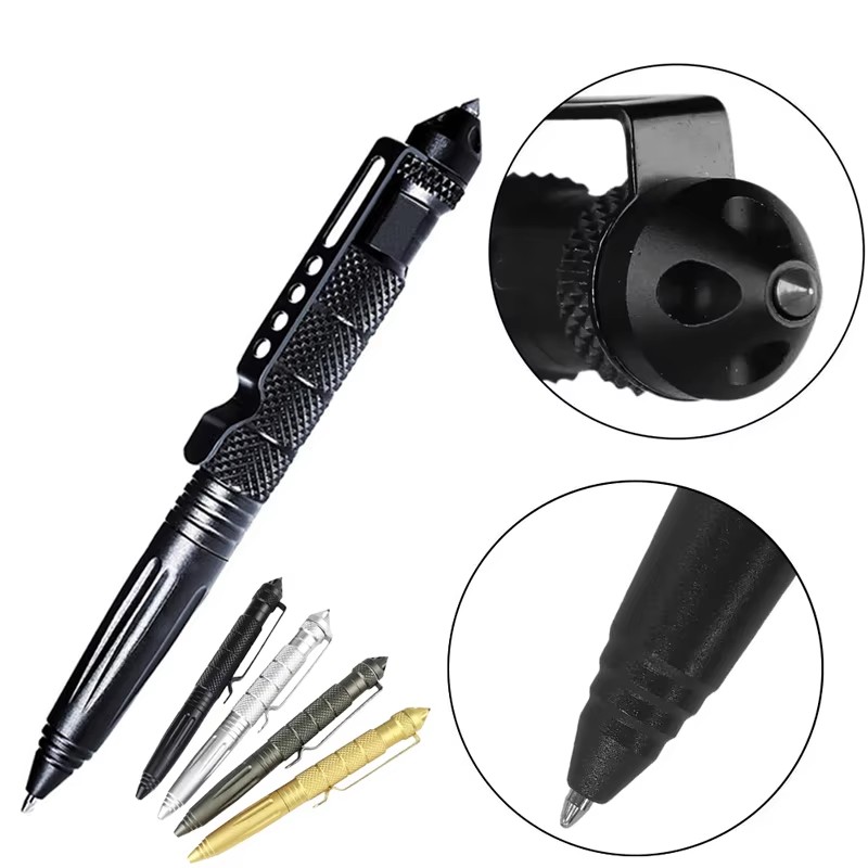 1/2pcs High Quality Metal Mili - مراجعة Pen Tactical Glass وسعره