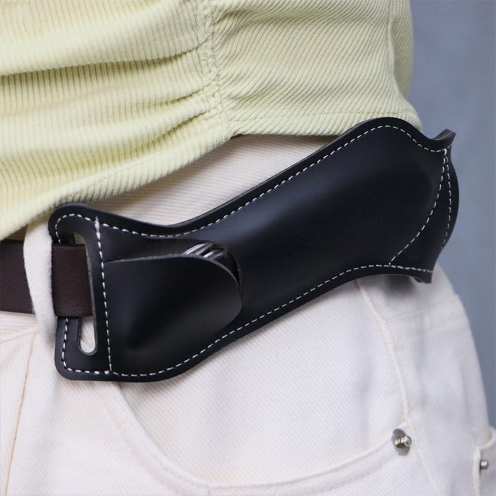 Waist Hanging EDC Knife Sheath - مراجعة Leather Edc. Carry Pouch وسعره