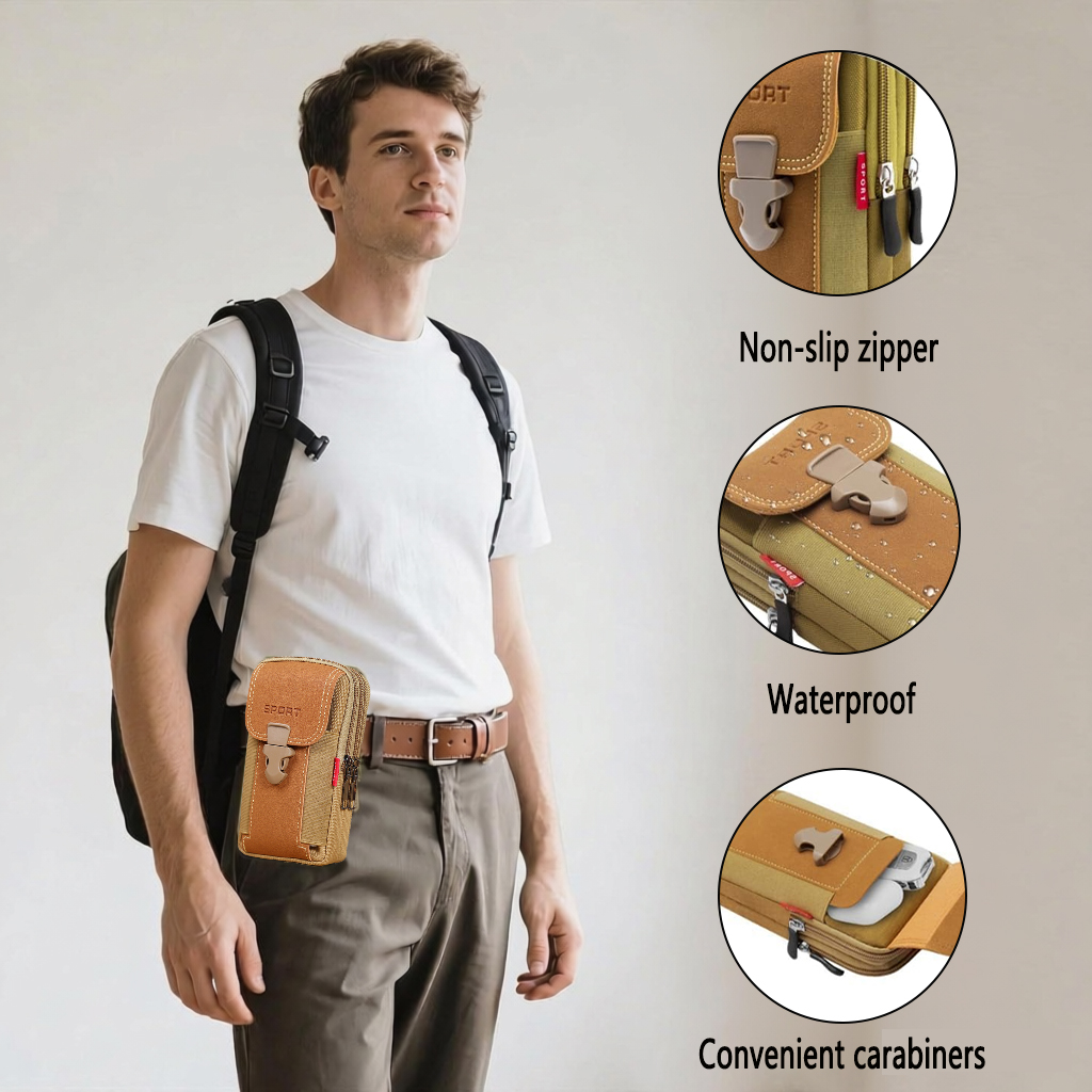 TRALOW Multi Pocket EDC Waist  - مراجعة Edc Everyday Carry Bag وسعره