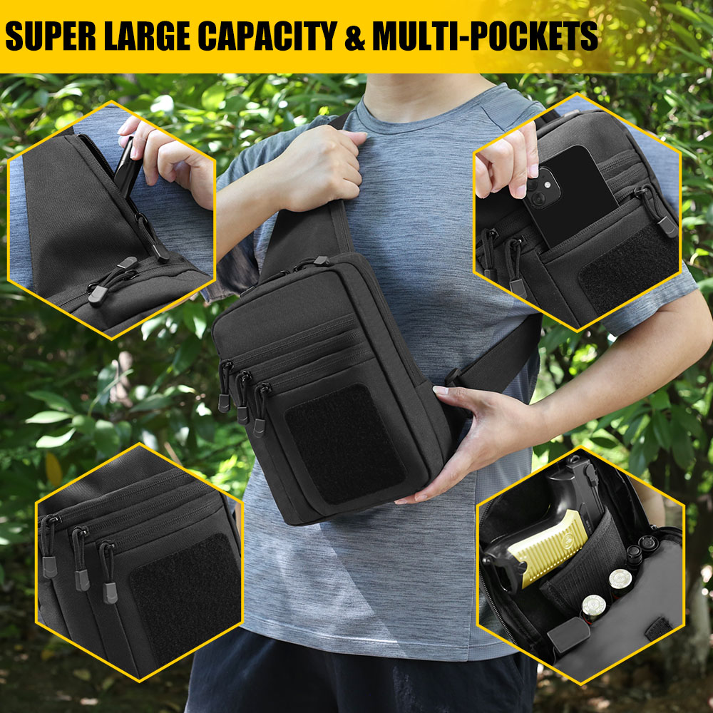 Tactical Pistol Gun Bag Concea - مراجعة Edc Concealed Carry Holster وسعره