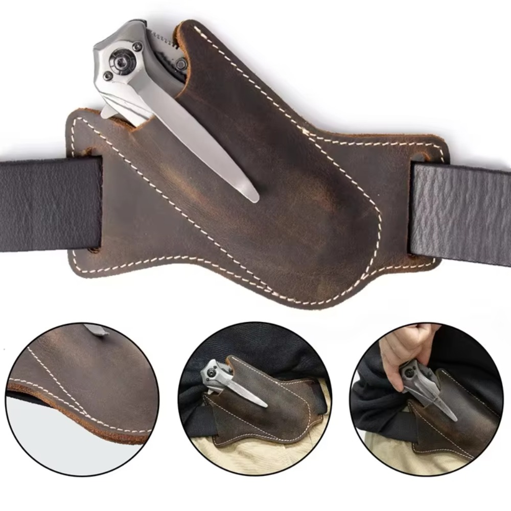 Premium Rugged Leather Knife S - مراجعة Edc Carry Clip وسعره