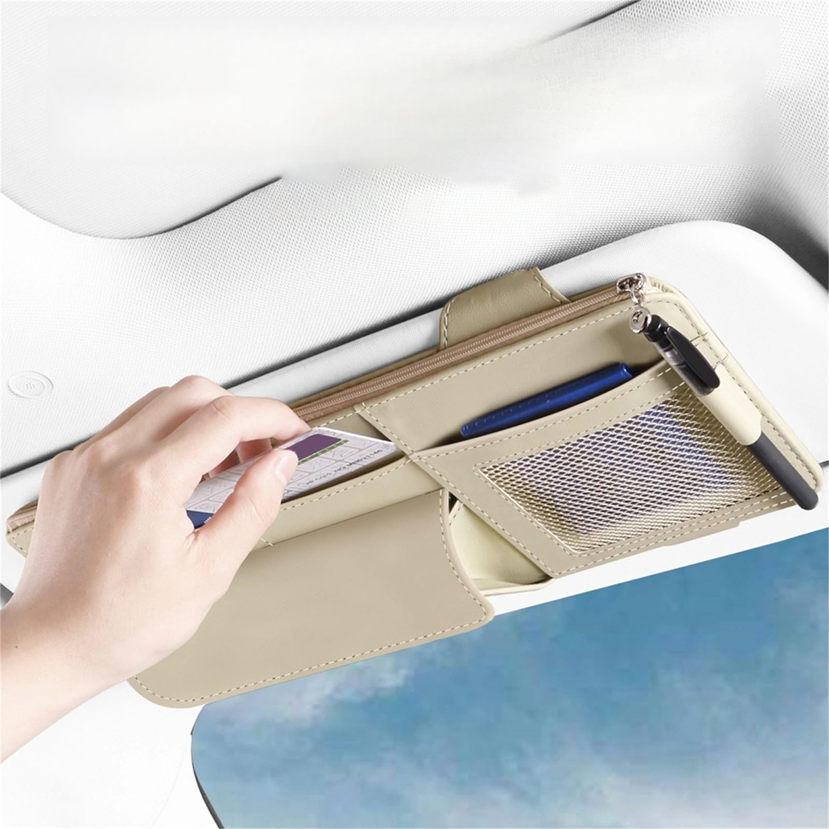 Car Sun Visor Multi-Pocket Sto - مراجعة Edc Carry Pen وسعره