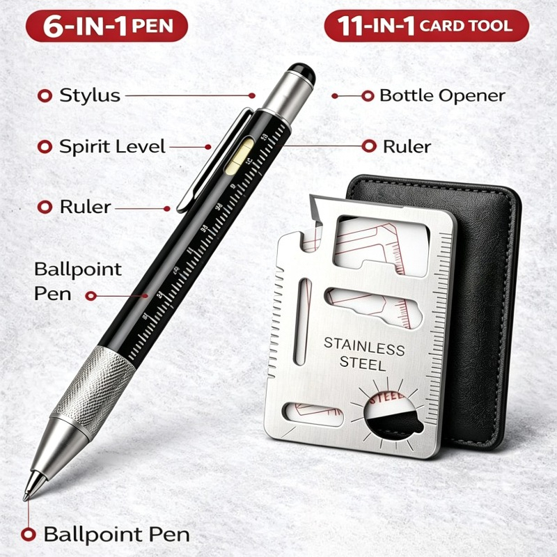 Men Gifts 6-in-1 Multitool Pen - مراجعة Edc Carry Pen وسعره
