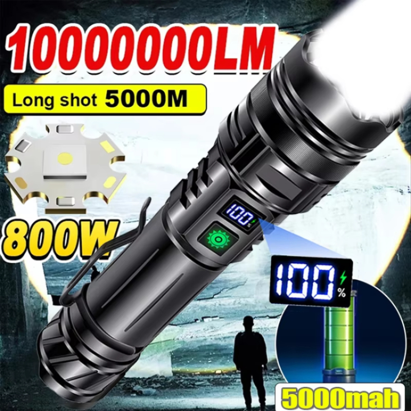 High Power LED Flashlight USB  - مراجعة Edc Carry Pen وسعره