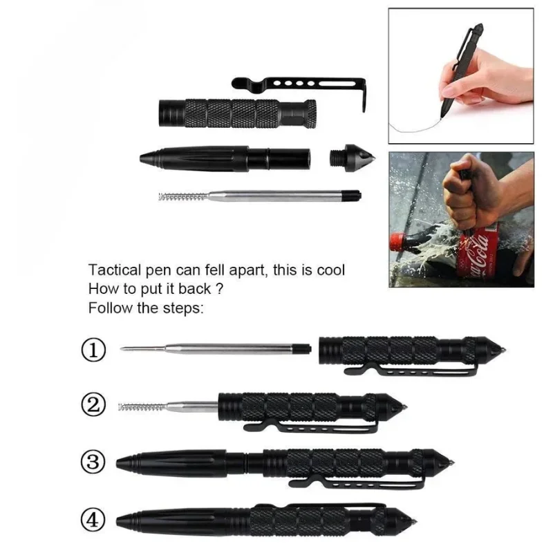 Multifunctional Tactical Pen S - مراجعة Pen Tactical Glass وسعره
