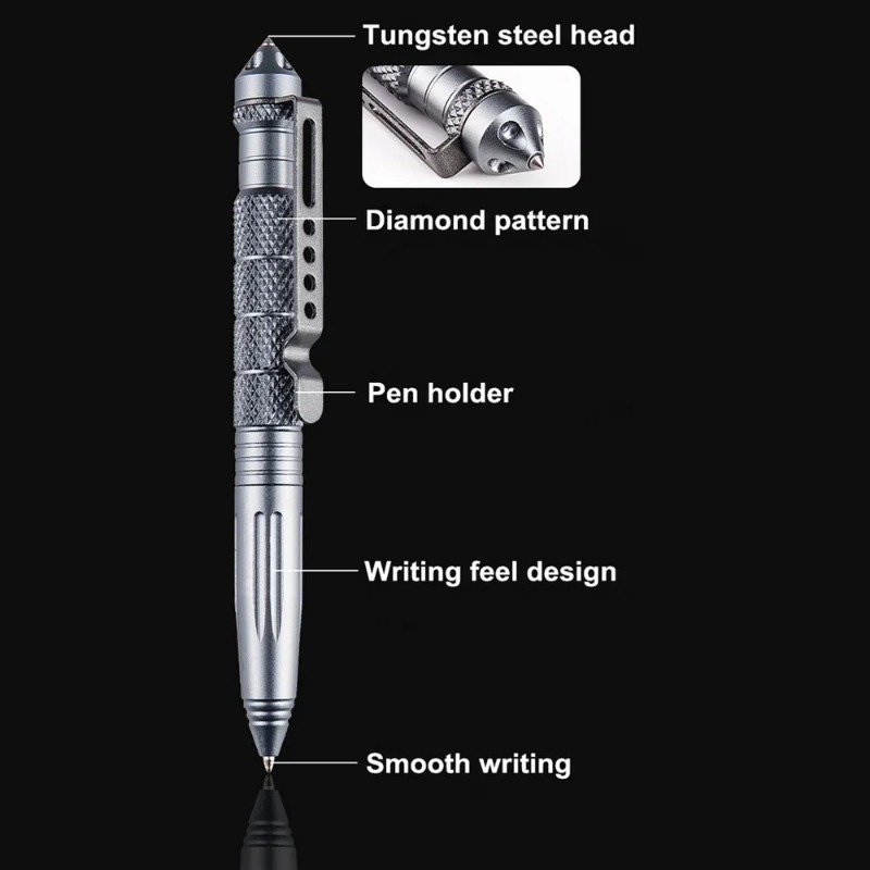 Military Tactical Pen Aluminum - مراجعة Pen Tactical Glass وسعره