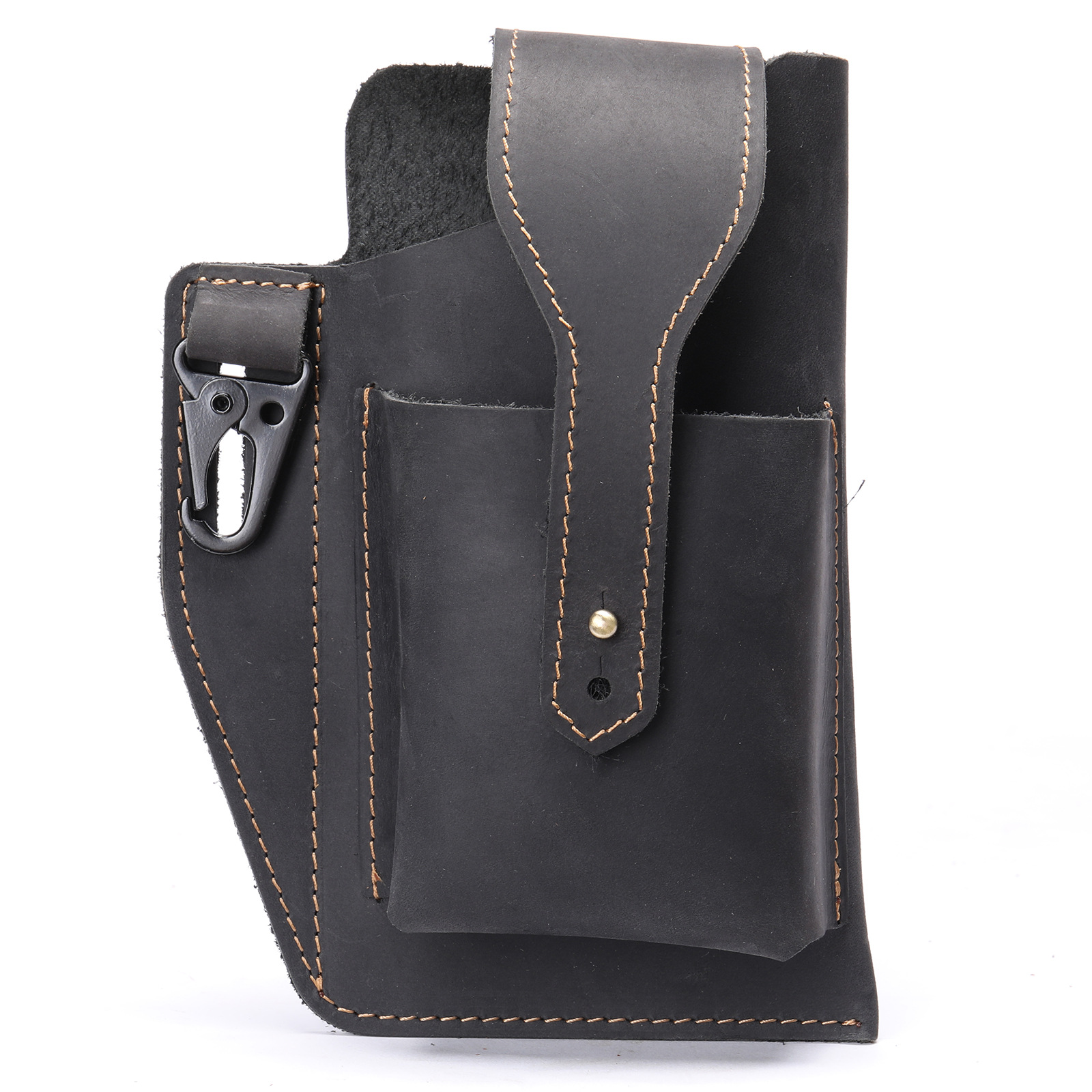 Crazy Horse Leather Phone Hols - مراجعة Leather Edc. Carry Pouch وسعره