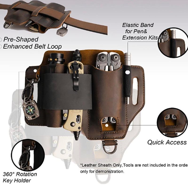 Men Leather EDCs Organizer She - مراجعة Edc Carry Pen وسعره