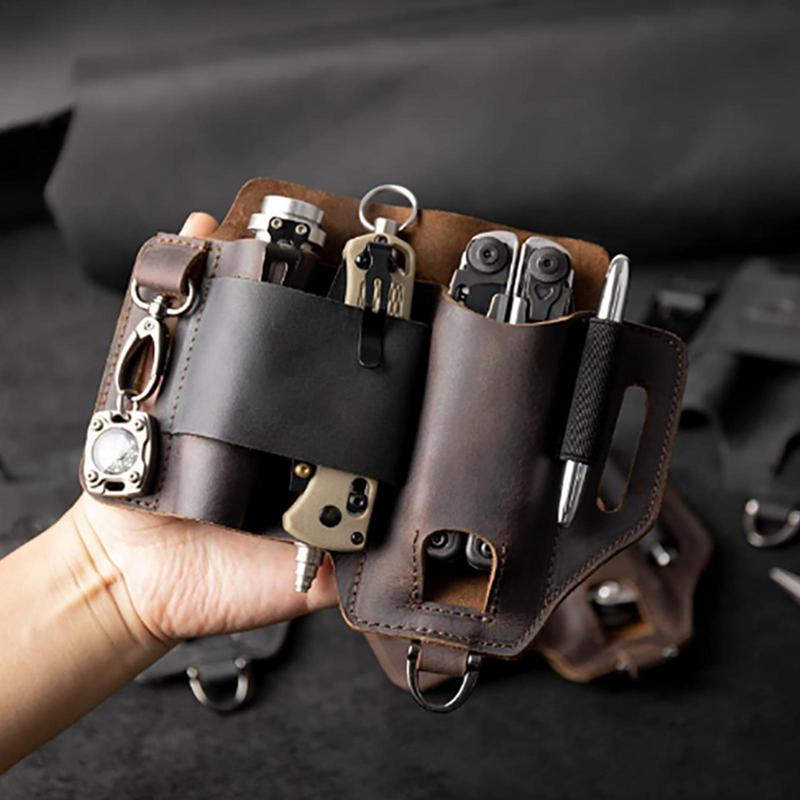 Men Leather EDCs Organizer She - مراجعة Edc Carry Pen وسعره