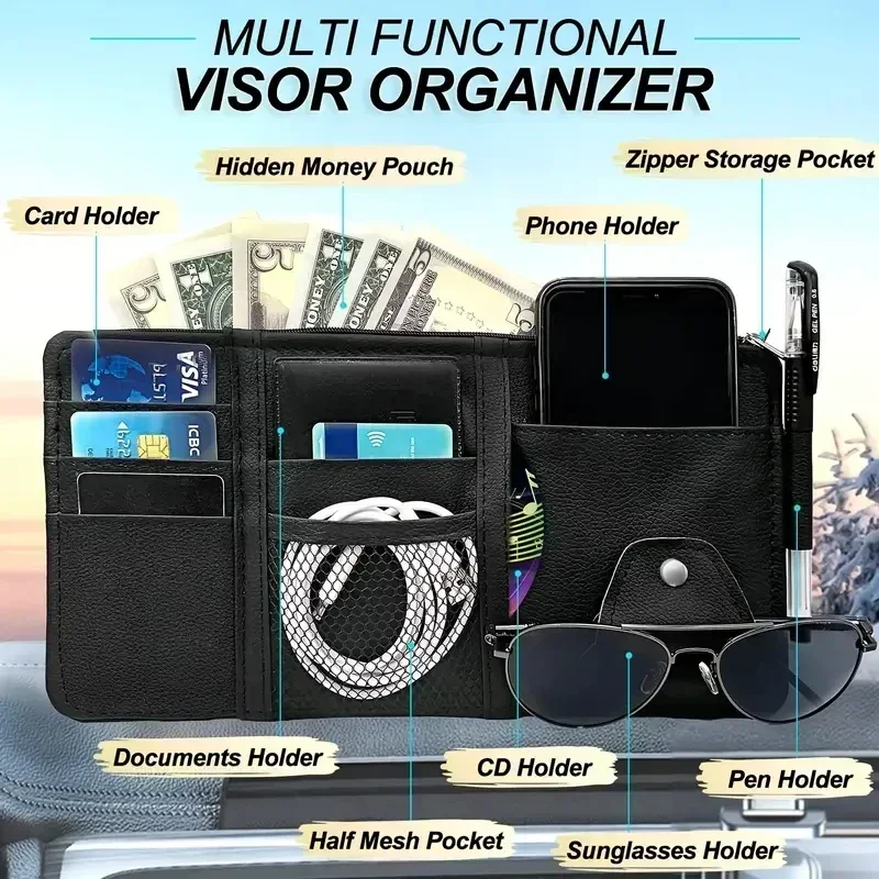 Car Sun Visor Organizer Multi- - مراجعة Edc Carry Pen وسعره