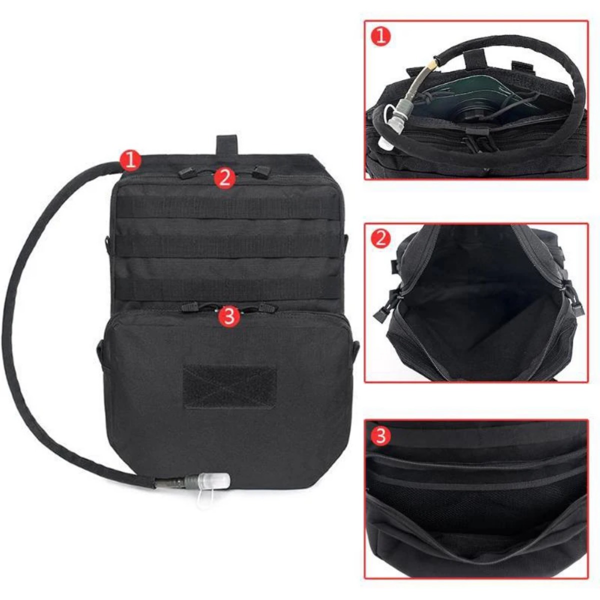 Outdoor Molle Bag Camping Hydr - مراجعة Edc Carry Items وسعره