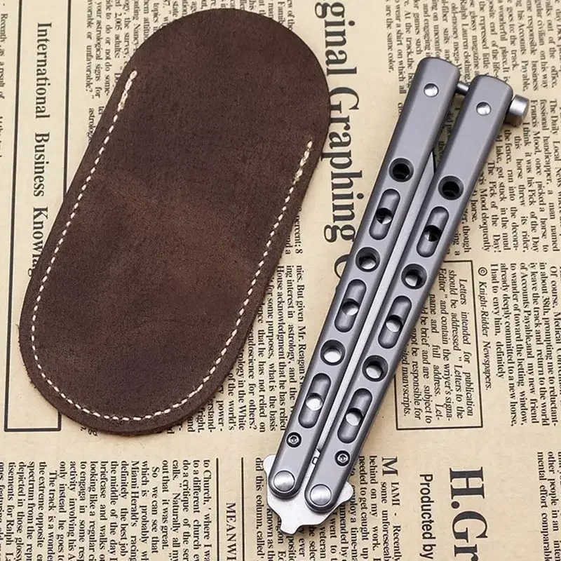 Leather small knife cover carr - مراجعة Edc Carry Clip وسعره