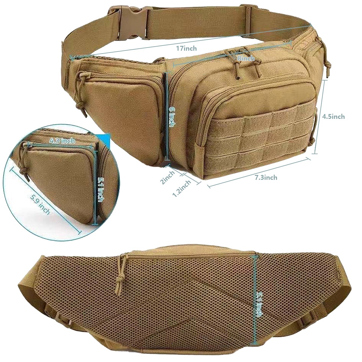 MOLLE Tactical Concealed Carry - مراجعة Edc Concealed Carry Holster وسعره