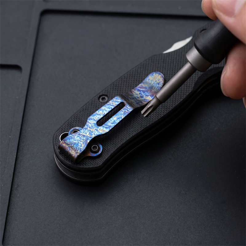 Titanium alloy folding knife p - مراجعة Edc Carry Clip وسعره