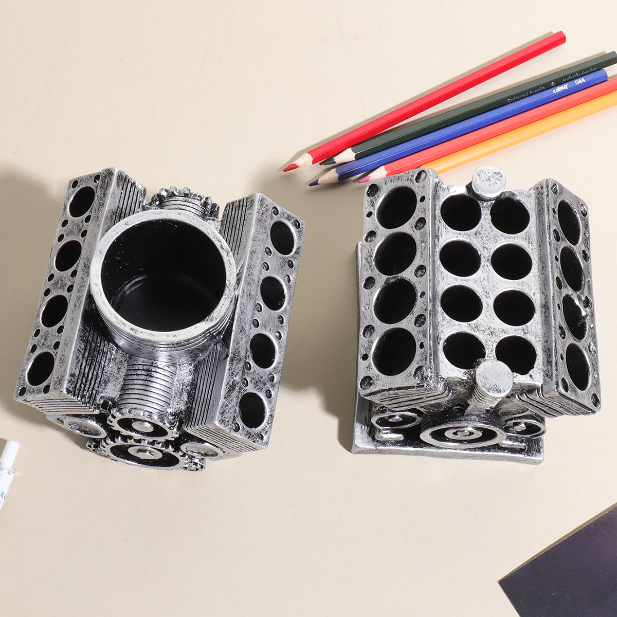 Car Engine Model Pen Holder, V - مراجعة Edc Carry Pen وسعره