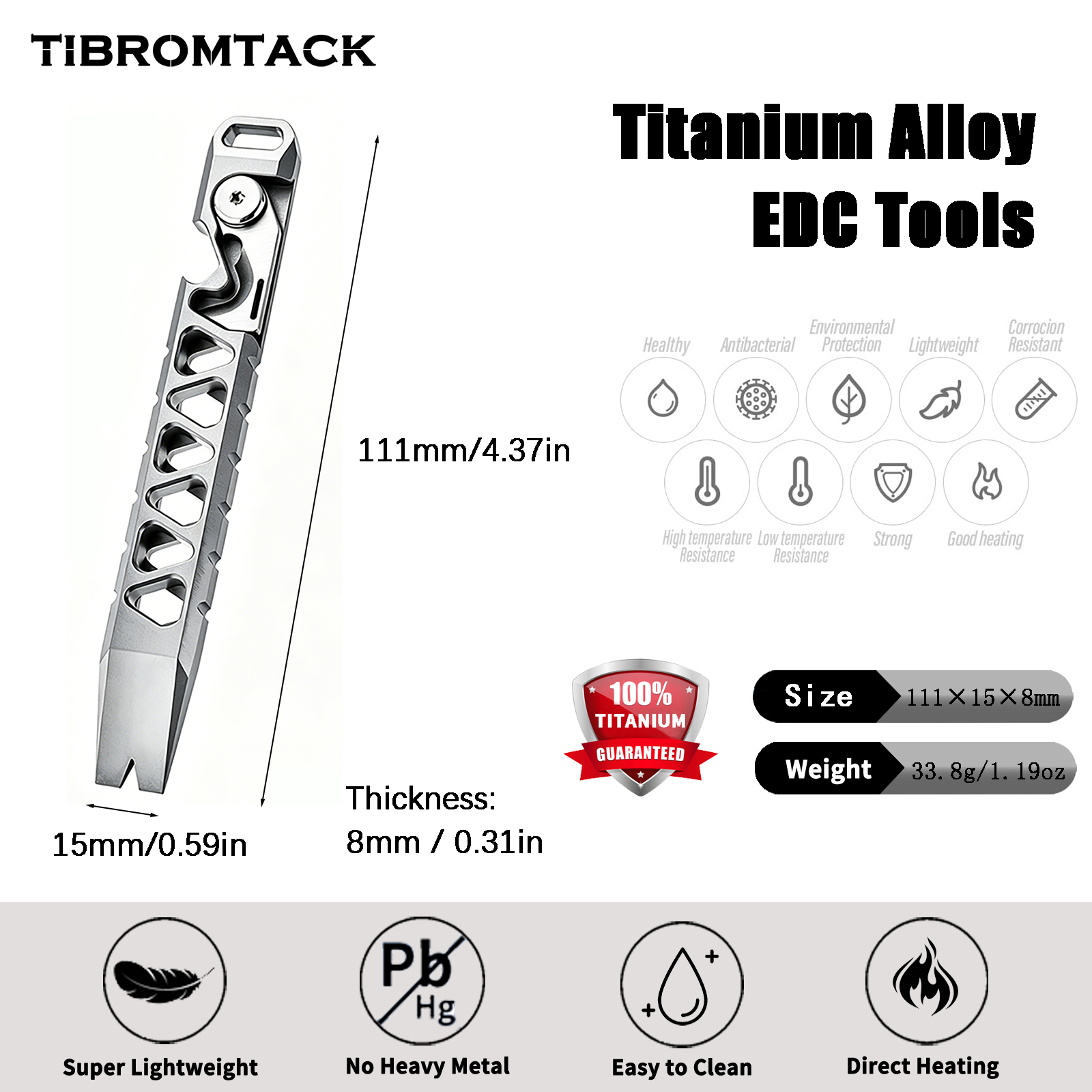 TIBROMTACK Titanium Multi-Func - مراجعة Edc Carry Co وسعره