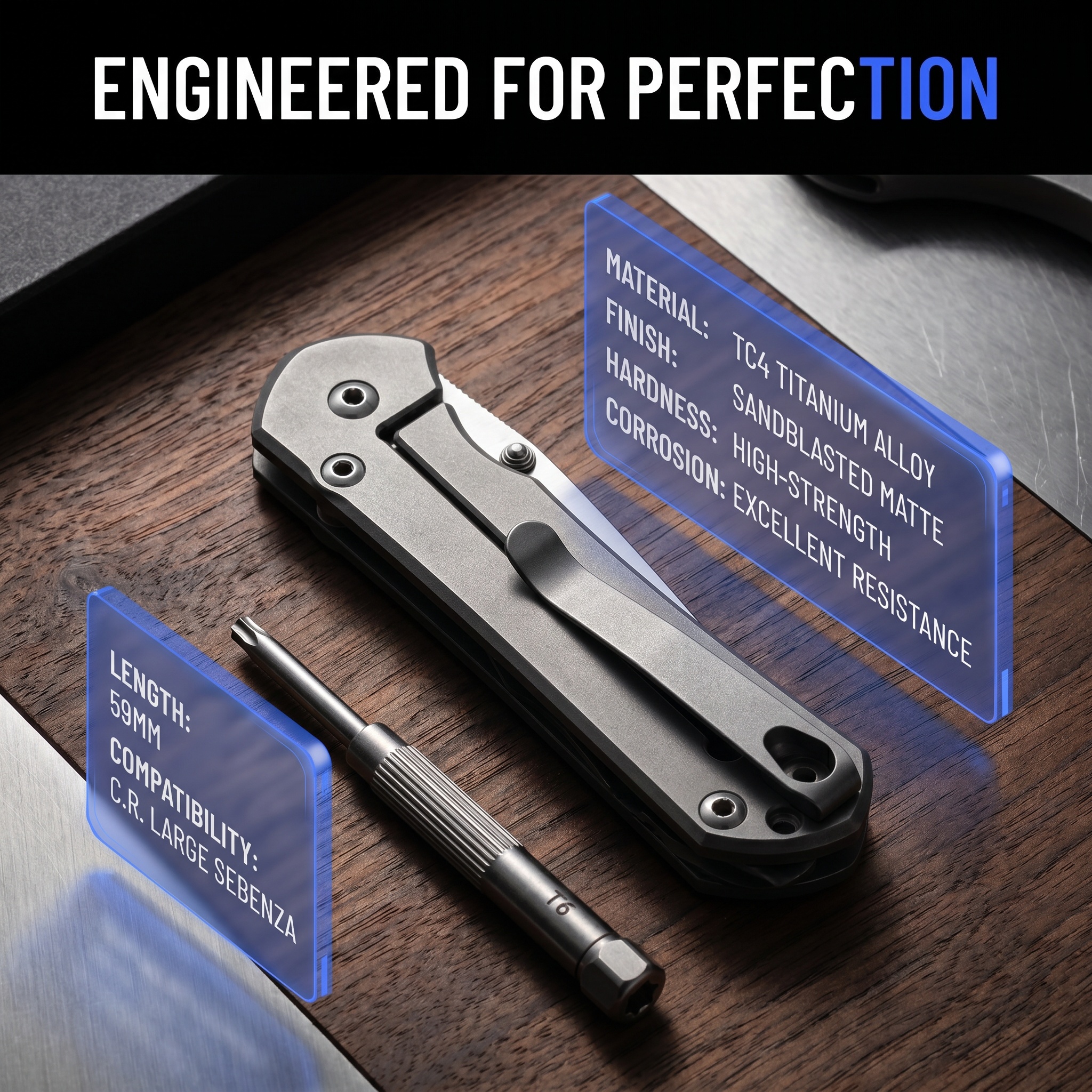 TC4 Titanium Pocket Clip For C - مراجعة Edc Carry Clip وسعره