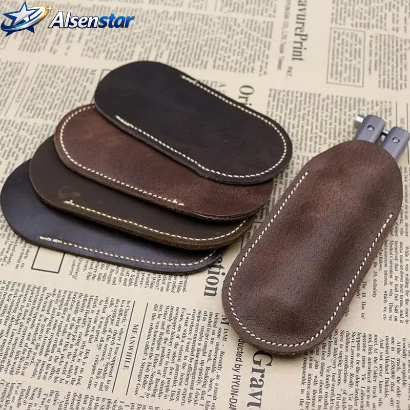 Leather small knife cover carr - مراجعة Edc Pocket Carry Fixed Blade وسعره