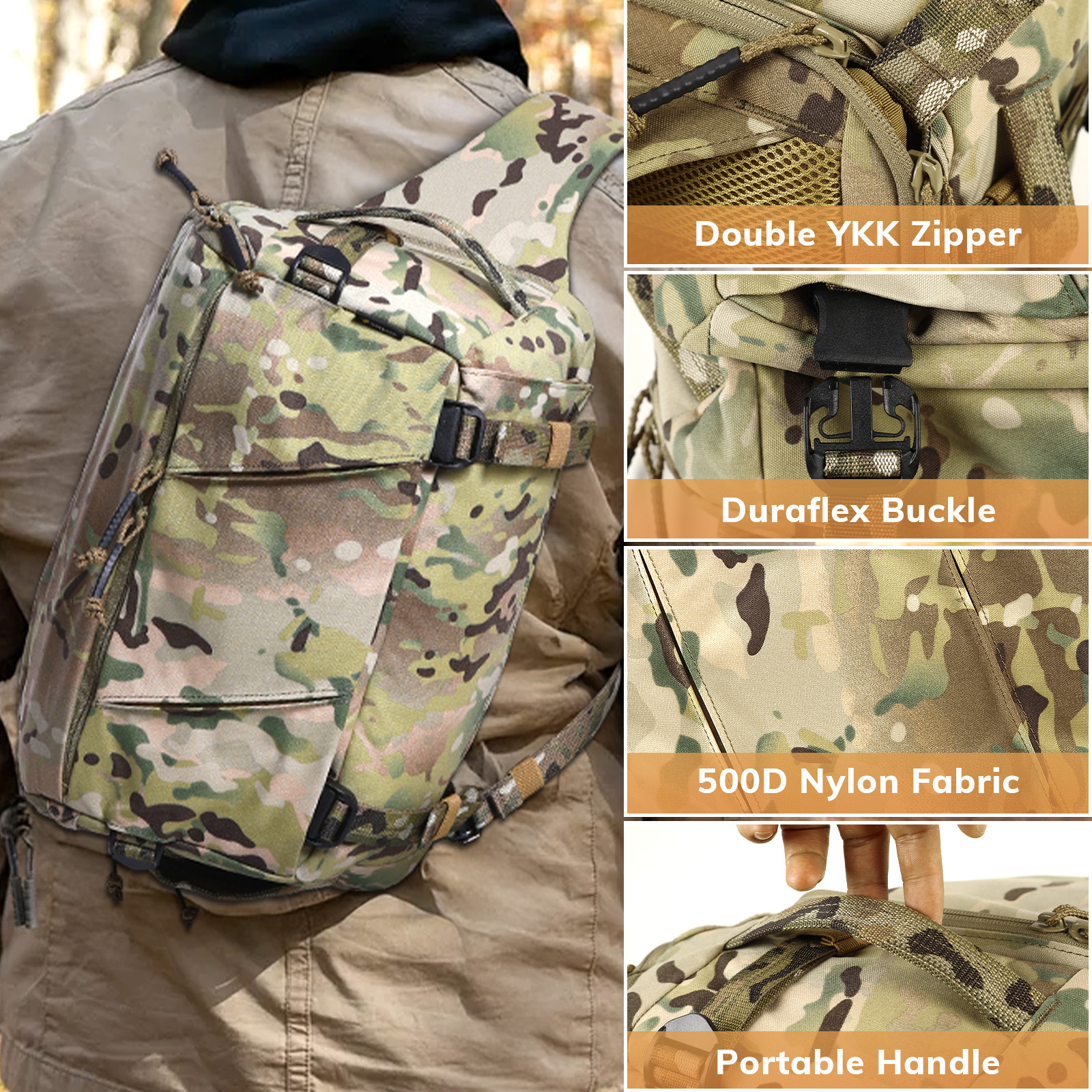 VOTAGOO 13L Tactical Sling Bag - مراجعة Edc Concealed Carry Backpack وسعره