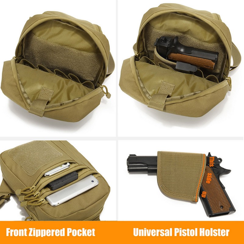 New Tactical Chest Bag Pistol  - مراجعة Edc Concealed Carry Backpack وسعره