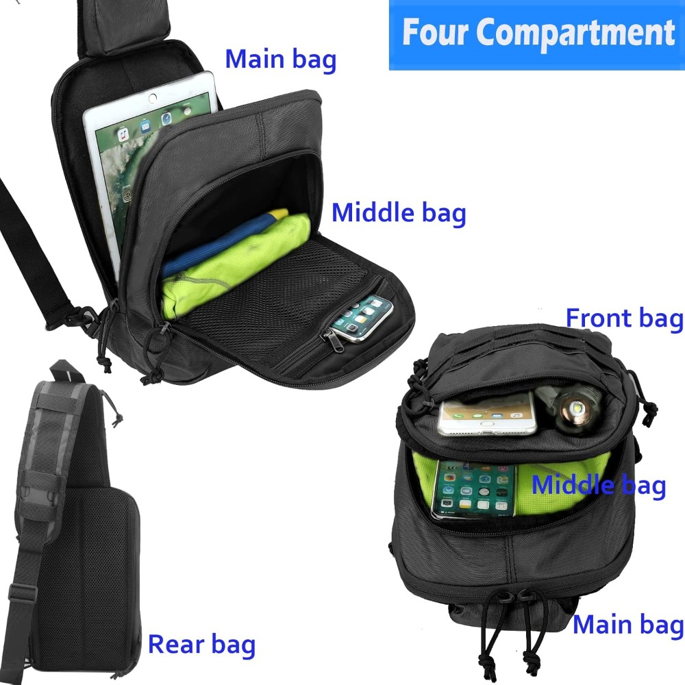 Tactical Sling Chest Bag EDC S - مراجعة Edc Concealed Carry Backpack وسعره
