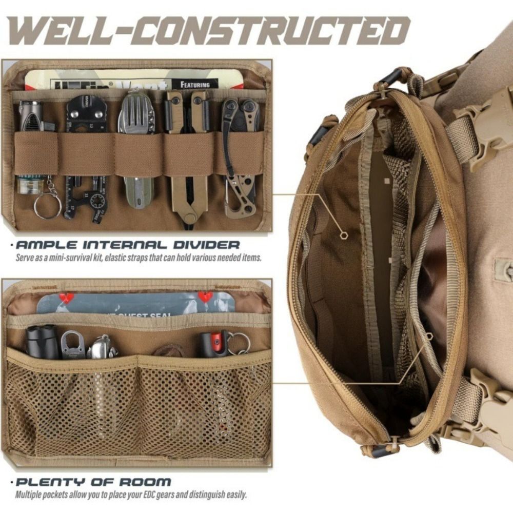 Fashion 1000D Nylon Men Chest  - مراجعة Edc Carry Items وسعره